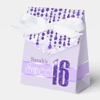 Satin Jewel Sweet Sixteen Purple ID260 Favor Boxes