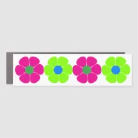 Just Flowers | Boho Hippie Floral Car Magnet
