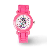 Unicorn with Butterfly on Nose Candy Sprinkles Watch