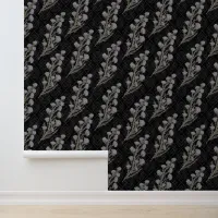 Dark & Moody Art Deco Floral Geometric Wallpaper