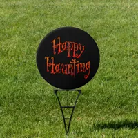 Happy Haunting Yard Sign