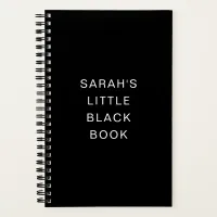 Personalized Little Black Book Notebook