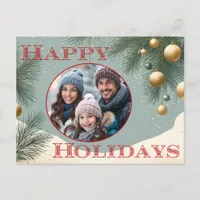 Happy Holidays Photo Postcard