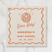 Disco Baby Retro Groovy Disco Baby Shower Favor Tags