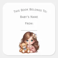 Customize Baby Girl Book Plate