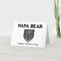 *~* AP86 Celtic PAPA BEAR Photo Father's Day Card