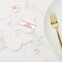 Personalized Candy Cane Christmas Confetti