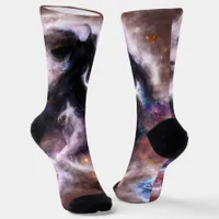 A Captivating Abstract Galactic Nebula Socks