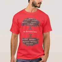 T-shirt - Genealogy tree/dark