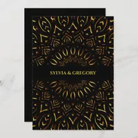 Traditional Art Deco ethnic elegant luxury wedding Save The Date