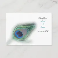 peacock Reception   Cards