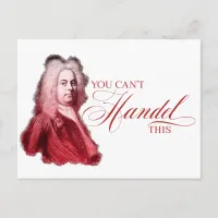 You Can't Handel This Classical Composer Pun Postcard