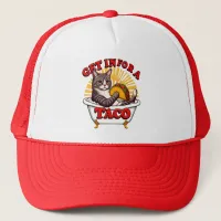 Feline Fiesta in a Tub Trucker Hat