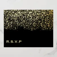 Black and Gold Foil Wedding