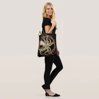 Steampunk Octopus & Rusty Clockwork Gear  Tote Bag