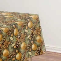 Earth Tones Christmas Pattern#29 ID1009 Tablecloth