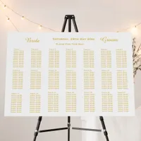 Gold Rainbow Wedding Seating Chart Foam Board