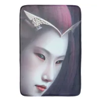 Beautiful Japanese Empress Tiara Fantasy AI Art Bath Mat