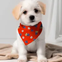 Red White Blueberry Fourth of July Kitschy Summer Bandana