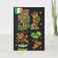 Teddy Bear St. Patrick's Day Collection Card