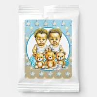 Cute Twins of color Baby Boys Baby Shower Treats Margarita Drink Mix