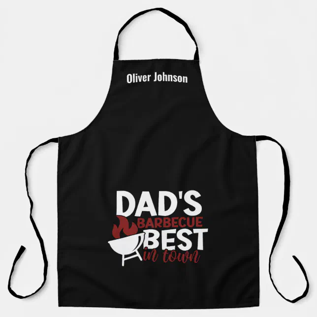 Dad's Barbecue The Best In Town Father's Day Apron