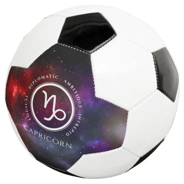 Starfield Capricorn Goat Western Zodiac Soccer Ball