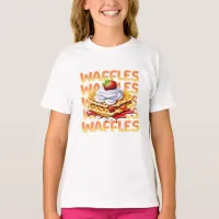 Stack of Waffles Covered in Strawberries T-Shirt