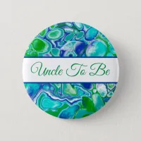 Uncle To Be | Boy's  Baby Shower    Button