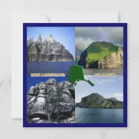 Rock Landscapes of Alaska Collage Invitation