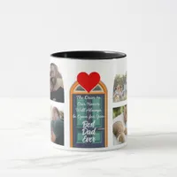 Best Dad Ever Custom Photo Door and Heart Edition Mug