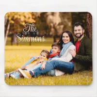 Fall Family Holiday Photo Mouse Pad