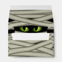 Mummy Eyes Halloween Green ID685 Envelope