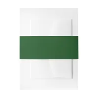 Christmas Green Invitation Belly Band