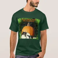 Dog Protecting Large Pumpkin T-Shirt