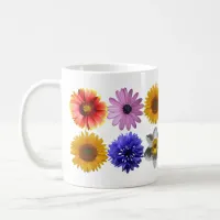 Cheerful Multicolor Flower Pattern Coffee Mug