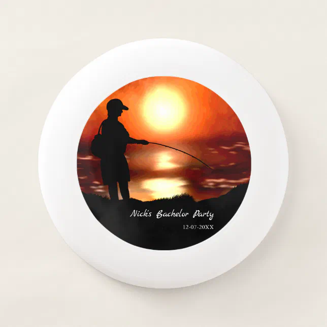 Fishing bachelor party Fishing lover Colorful  Wham-O Frisbee