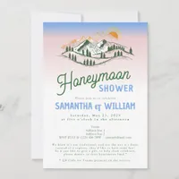 Mountains Outdoor Honeymoon Fund Couples Shower  Invitation