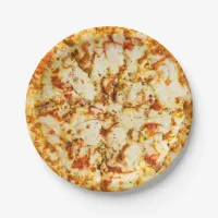 Cheese Pizza Party Paper Plates