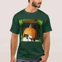 Dog Protecting Large Pumpkin T-Shirt