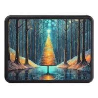 Iridescent Holiday Dream 🎄 Glowing Christmas Tree Hitch Cover