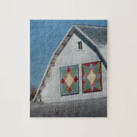 A Barn With Two Quilts Jigsaw Puzzle