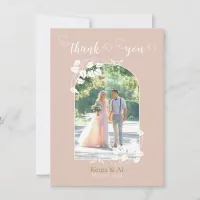 Personalized Wedding Flat Thank You Card