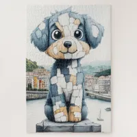 Cute Puppy Statue Jigsaw Puzzle