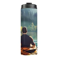 Kayaking in the Mountains Thermal Tumbler