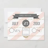 Blush and  Gold wedding invitations