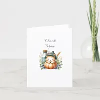 Woodland Animals Baby Shower Thank You Note Card