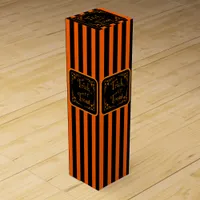 Halloween Pumpkin Orange Trick or Treat Wine Box