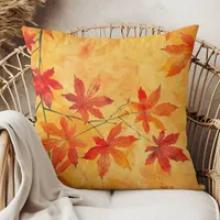 Autumn Leaves – Cozy Fall Throw Pillow