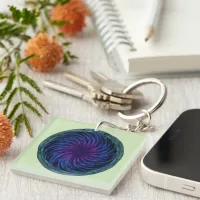 Ethereal Swirl Keychain